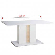 Jedálenský stôl s LED diódami Glory, 160 cm - 2