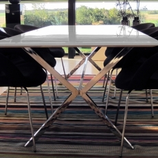 Jedálenský stôl s nerezovou podnožou Blossom, 220 cm - 1