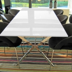 Jedálenský stôl s nerezovou podnožou Blossom, 220 cm - 2