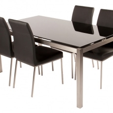 Jedálenský stôl sklenený Elisa, 165 cm - 3