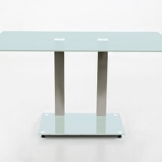 Jedálenský stôl sklenený Pixie, 140 cm, pieskované sklo - 1