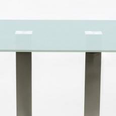 Jedálenský stôl sklenený Pixie, 140 cm, pieskované sklo - 2