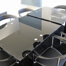 Jedálenský stôl sklenený rozkladací Gourmet, 230 cm - 3