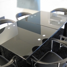 Jedálenský stôl sklenený rozkladací Gourmet, 230 cm - 4