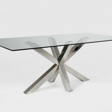 Jedálenský stôl sklenený Sturdy, 160 cm  - 2