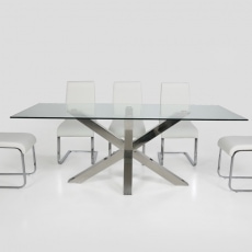 Jedálenský stôl sklenený Sturdy, 160 cm  - 3
