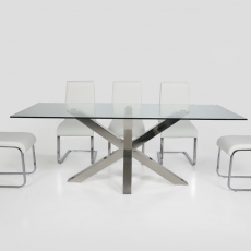 Jedálenský stôl sklenený Sturdy, 200 cm - 6