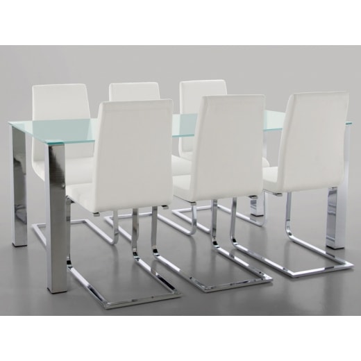 Stôl so sklenenou doskou Canton 180 cm, pieskované sklo - 1
