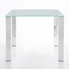 Stôl so sklenenou doskou Canton 90 cm, číre sklo - 2