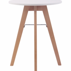 Jedálenský stôl Alter, 60 cm, prírodné drevo / biela - 1
