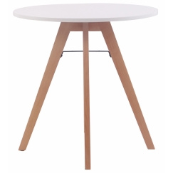Jedálenský stôl Alter, 75 cm, prírodné drevo / biela