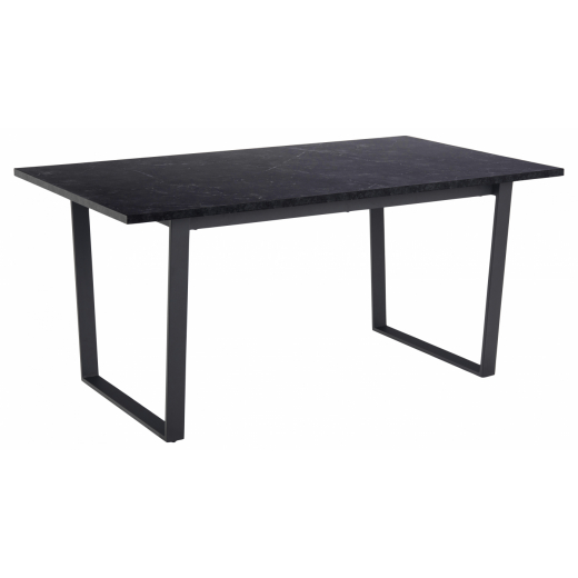 Jedálenský stôl Amble, 160 cm, čierna - 1