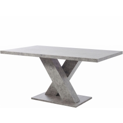 Jedálenský stôl Anto, 160 cm, pohľadový betón