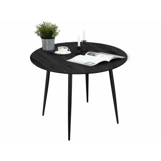 Jedálenský stôl Lion, 100 cm, čierna - 1