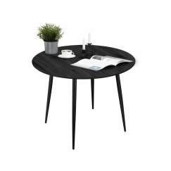 Jedálenský stôl Lion, 100 cm, čierna