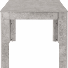 Jedálenský stôl Lora II., 160 cm, pohľadový betón - 3