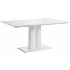 Jedálenský stôl Mulen, 160 cm, biela
