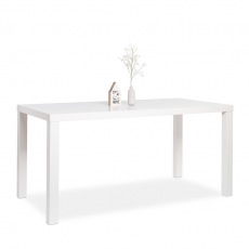 Jedálenský stôl Priscilla, 160 cm, biela lesk - 2