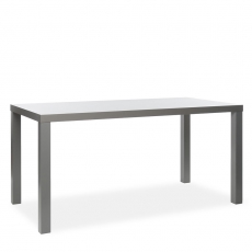 Jedálenský stôl Priscilla, 160 cm, sivá lesk - 5
