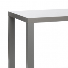 Jedálenský stôl Priscilla, 160 cm, sivá lesk - 6
