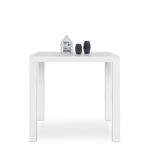 Jedálenský stôl Priscilla, 80 cm, biela lesk - 1
