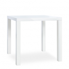 Jedálenský stôl Priscilla, 80 cm, biela lesk - 4
