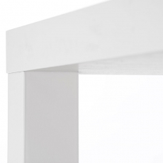 Jedálenský stôl Priscilla, 80 cm, biela lesk - 7