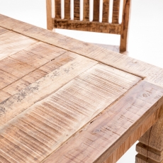 Jedálenský stôl Rustica, 120 cm, mangové drevo - 9