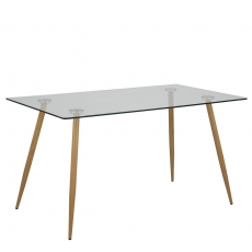 Jedálenský stôl sklenený Wanda, 140 cm - 1