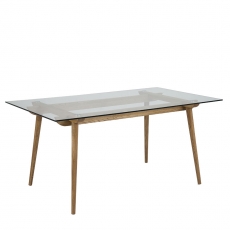 Jedálenský stôl sklenený Xena, 160 cm - 1