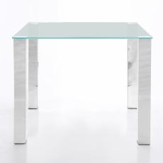 Stôl so sklenenou doskou Canton 90 cm, pieskované sklo - 2