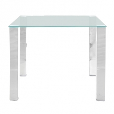 Stôl so sklenenou doskou Canton 90 cm, pieskované sklo - 1