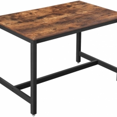 Jedálenský stôl Stella, 120 cm, hnedá/čierna - 1