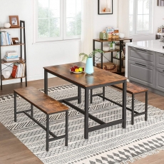 Jedálenský stôl Stella, 120 cm, hnedá/čierna - 2