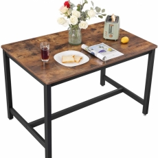Jedálenský stôl Stella, 120 cm, hnedá/čierna - 5