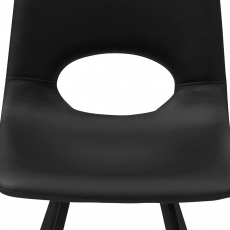 Jedálna stolička Springe (SET 4 ks), čierna - 4