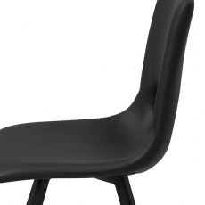 Jedálna stolička Springe (SET 4 ks), čierna - 6