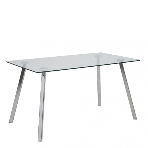 Jedálny stôl sklenený Samson, 140 cm - 1