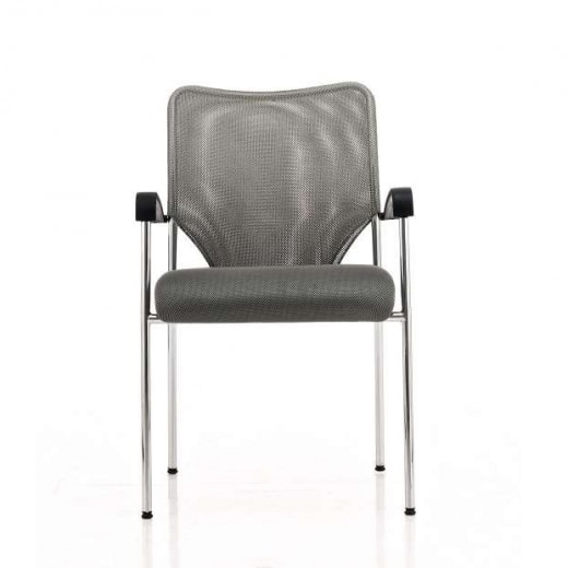 Konferenční židle s područkami Klement šedá - 1