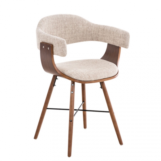 Konferenční / jídelní židle dřevěná Dancer II. textil (SET 2 ks) - 1