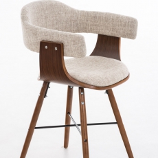 Konferenční / jídelní židle dřevěná Dancer II. textil (SET 2 ks) - 8