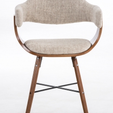 Konferenční / jídelní židle dřevěná Dancer II. textil (SET 2 ks) - 7