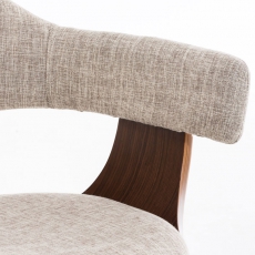 Konferenční / jídelní židle dřevěná Dancer II. textil (SET 2 ks) - 11