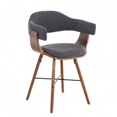 Konferenční / jídelní židle dřevěná Dancer II. textil (SET 2 ks) - 6