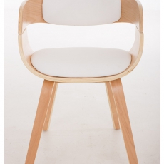 Konferenční židle dřevěná Kingdom (SET 2 ks), bílá - 2
