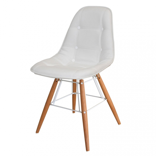 Konferenční / jídelní židle Kongo (SET 2 ks), bílá - 1