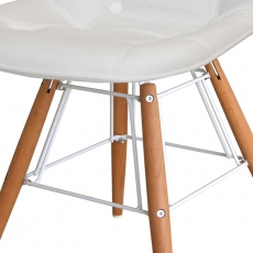 Konferenční / jídelní židle Kongo (SET 2 ks), bílá - 2
