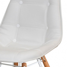 Konferenční / jídelní židle Kongo (SET 2 ks), bílá - 3