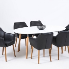Konferenční / jídelní židle s područkami Marte - 9