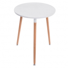 Jídelní stůl Benet kulatý, 60 cm, nohy přírodní - 1